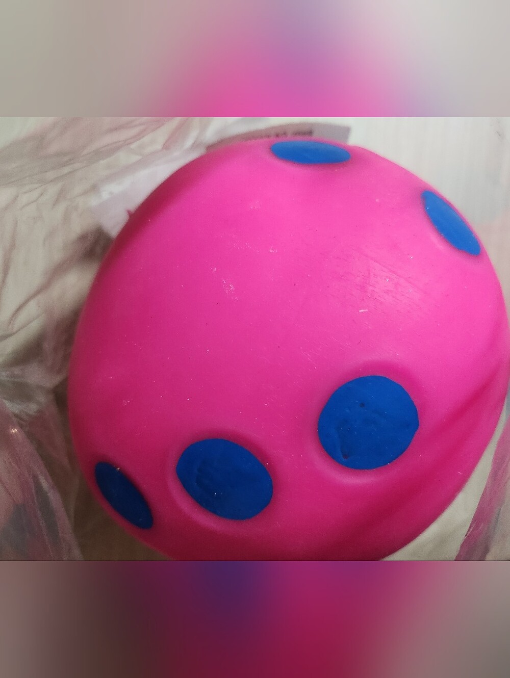 Pink Jumbo Dice Squishy